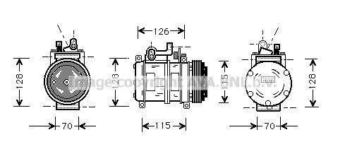 AVA QUALITY COOLING Компрессор, кондиционер BWK227